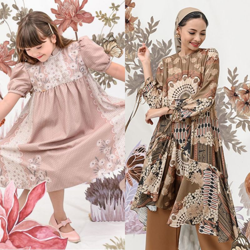 (BUNDLING) Allegra tunic pinewood dan Little misha shady lady wearingklamby abimana shirt nada dress