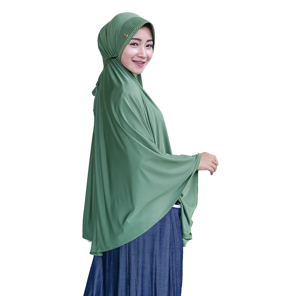 Jilbab Syari Jumbo Nafisa Chevila - Hijab Jumbo Pet Antem Syari Khimar Premium