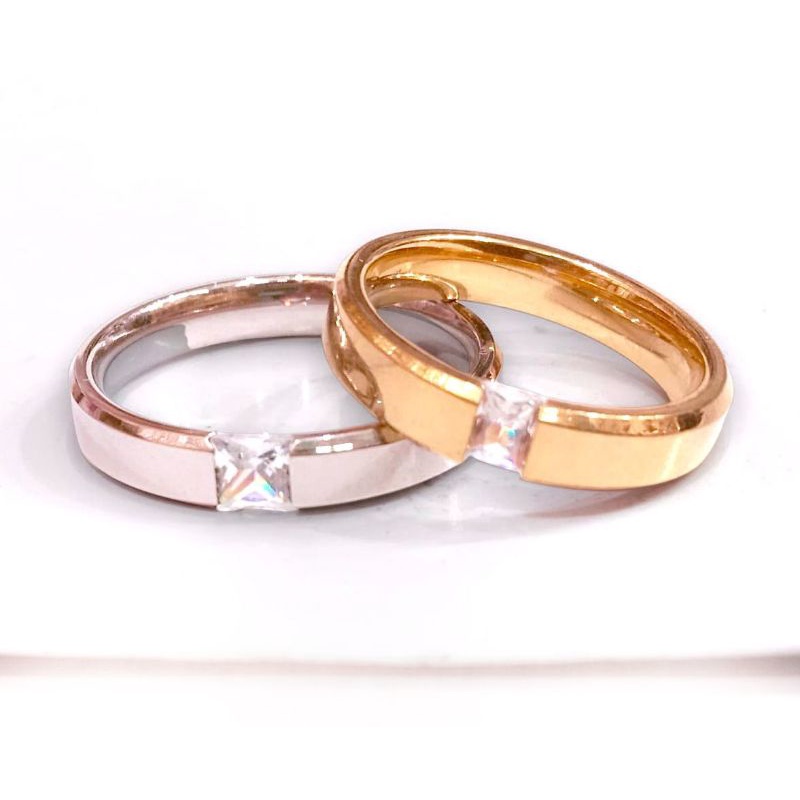 titanium//cincin ring//cincin permata//cincin couple