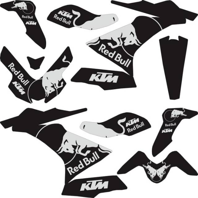 Sticker R15 v.3 2017 Fullbody Red Bull KTM