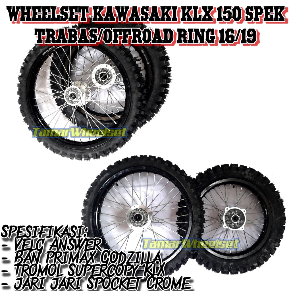 Ban Offroad Ban Trail Ban Trabas PNP Kawasaki KLX 150 Ring 16/19