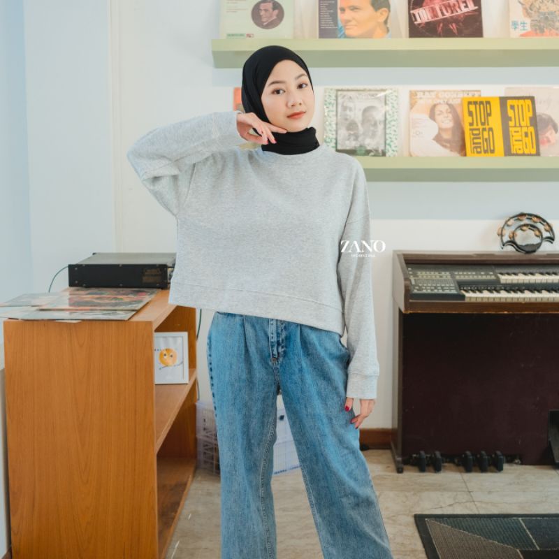 ZANO BASICS Sweater Crop Abu Davine Alze