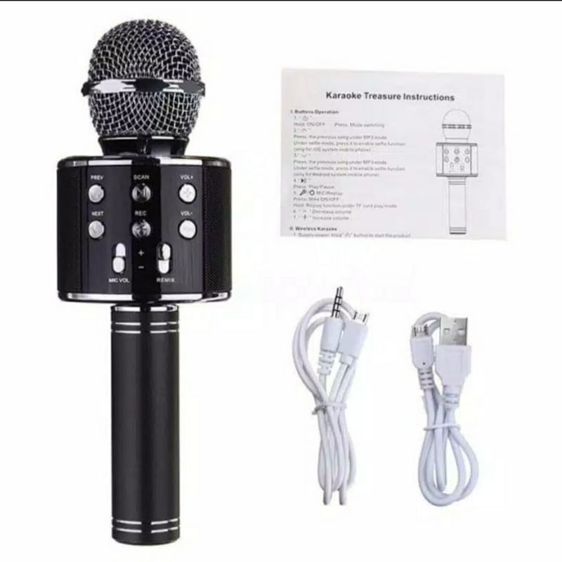 MICROPHONE WIRELESS BLUETOOTH KARAOKE MURAH DAN BERKUALITAS