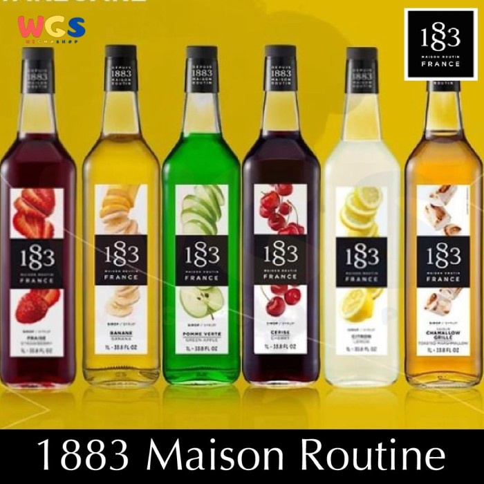 Syrup 1883 Maison Routine Fruit Classic Flavored 33.8 fl oz 1ltr