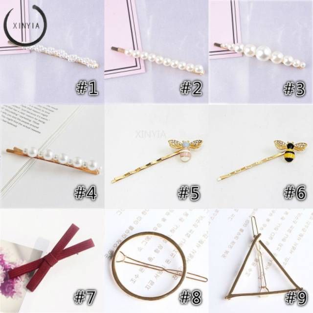 Hairpin pearl korea bobby pin hairpinmutiara