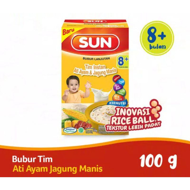 

Sun Bubur Sereal 8+ Ati Ayam & Jagung Manis 100gr