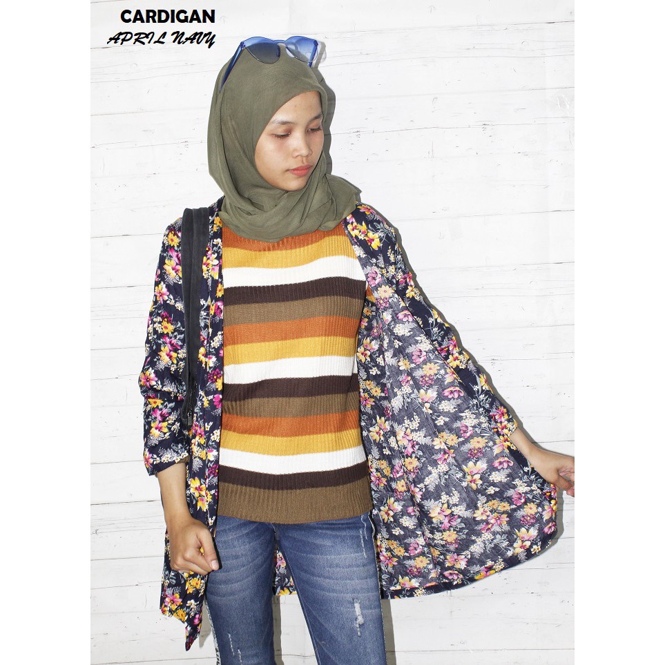 FORTGLASS MIX KARDIGAN SOFIA OUTER CARDI MOTIF BUNGA MONALISA PAKAIAN WANITA