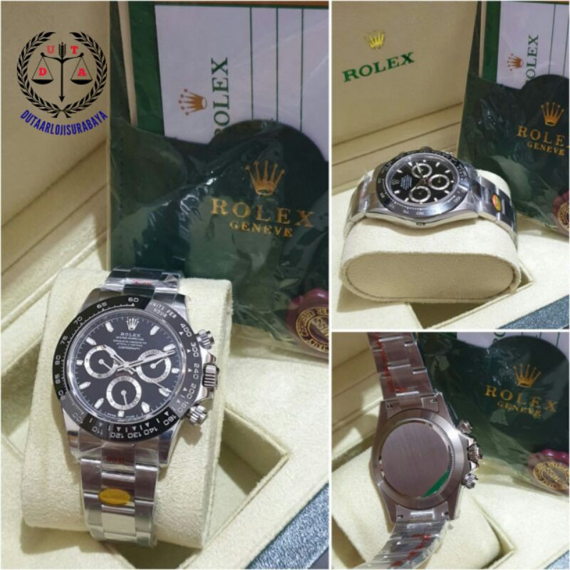 JAM TANGAN PRIA ROLEX DAYTONA MESIN SWISS AUTOMATIC
