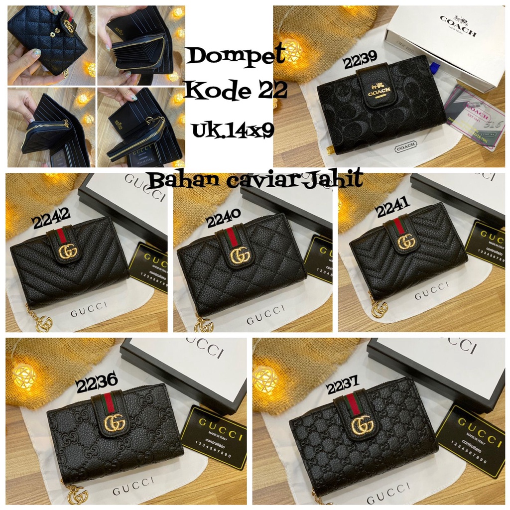 Dompet Kancing Resleting Wanita Free box