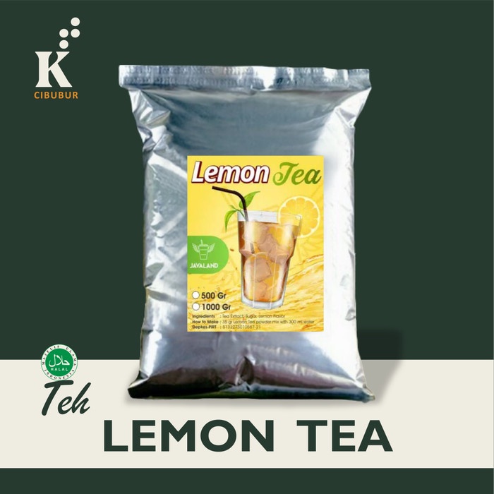 

(BISA COD) rasa Lemon tea Bubuk Minuman kiloan Bubble Powder Drink Javaland 1kg