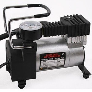 Mini Heavy Duty Air Compressor DC 12V 150 PSI Black