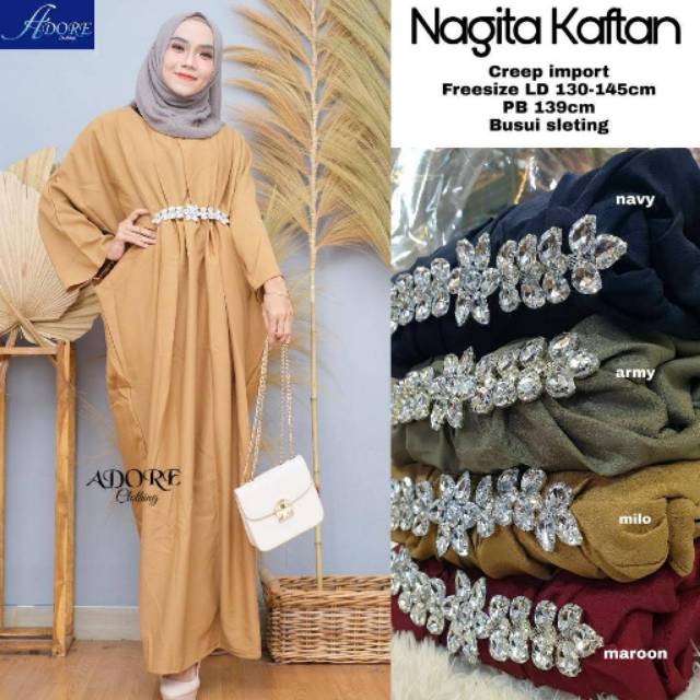 Nagita Kaftan Jumbo Busui Kaftan Wanita Kaftan Murah  