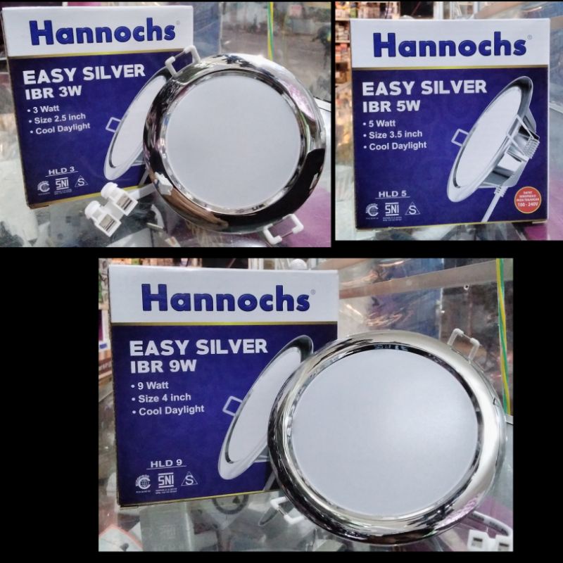 Hannoch IB Downlight 3 Watt, 5 Watt, 9 Watt Putih (6500K)