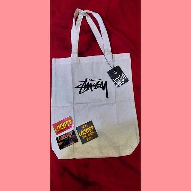 TOTEBAG STUSSY (Free Pin + Sticker)