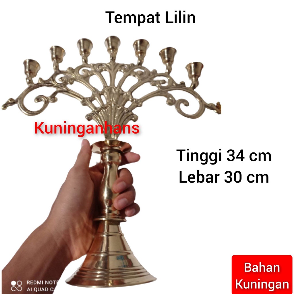 Tempat Lilin unik tempat lilin kuningan cabang 7