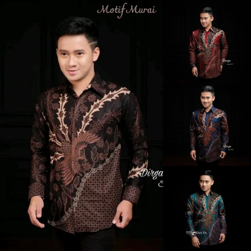 KEMEJA BATIK PRIA LENGAN PANJANG SIZE M L XL XXL  BSWART BatiK HRB026