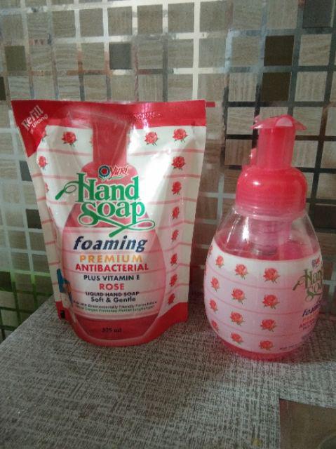 Yuri Hand Soap Pump Botol 410ml Refill 375ml / Sabun Cuci Tangan / Hand Wash Sterilizer Anti Bakteri