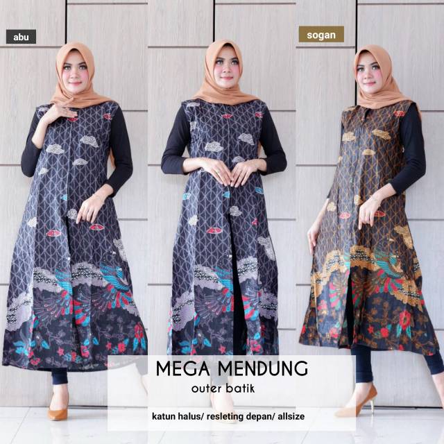 OUTER BATIK MEGA MENDUNG OUTER YUKENSI OUTER HIJAB DANIYA BATIK