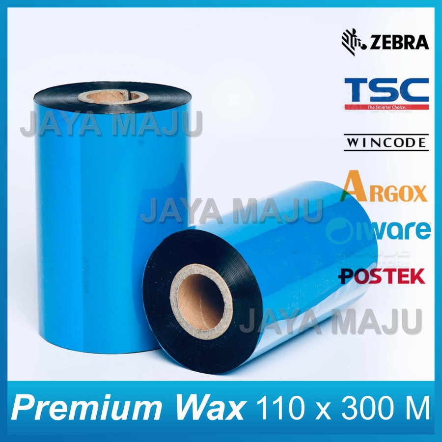 RIBBON BARCODE EXCELLENT WAX UKURAN 110 mm X 300 Meter 110X300 110 X 300