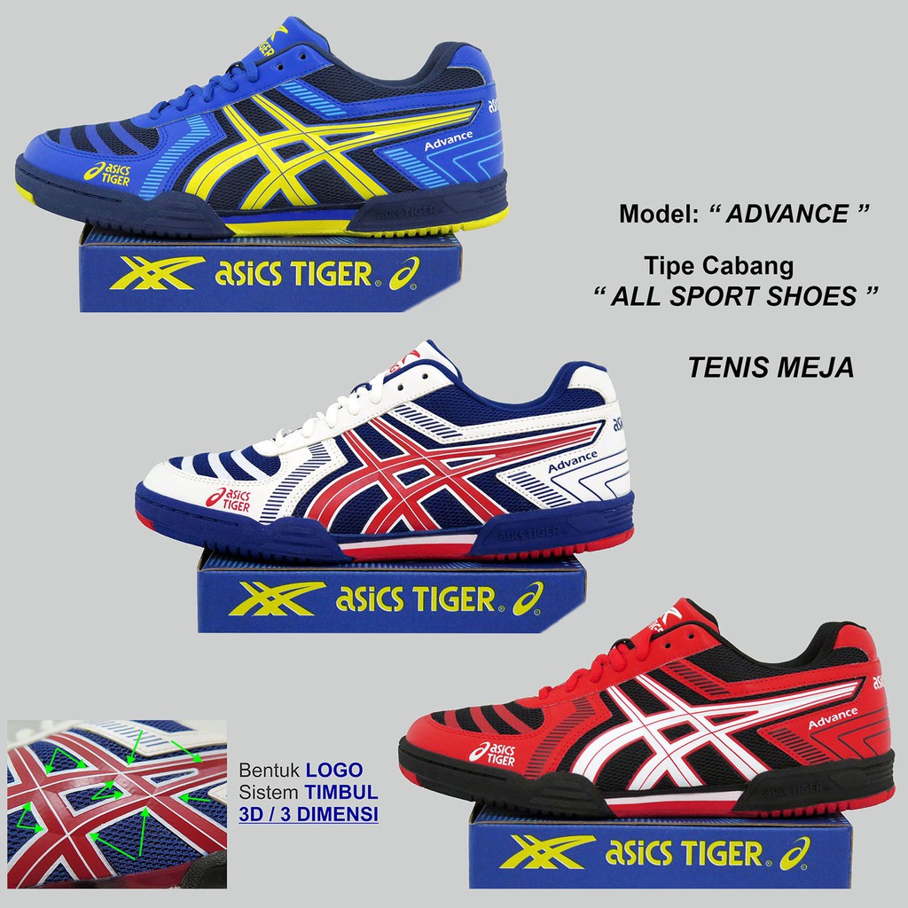 Sepatu Asics Tiger Tenis Meja Ping Pong ADVANCE Original For Olympic Tokyo 2020 All Sport Bet Bat