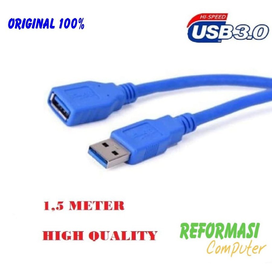 KABEL USB 3.0 EXTENSION PENYAMBUNG USB 3 EXTENTION CABLE 1.5M