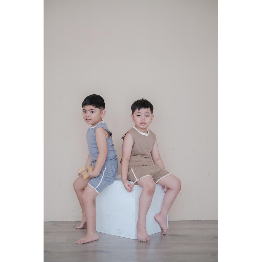 Haroo Jiyu Set 1-6Y Setelan Anak Tanpa Lengan / Baju Anak Tanpa Lengan