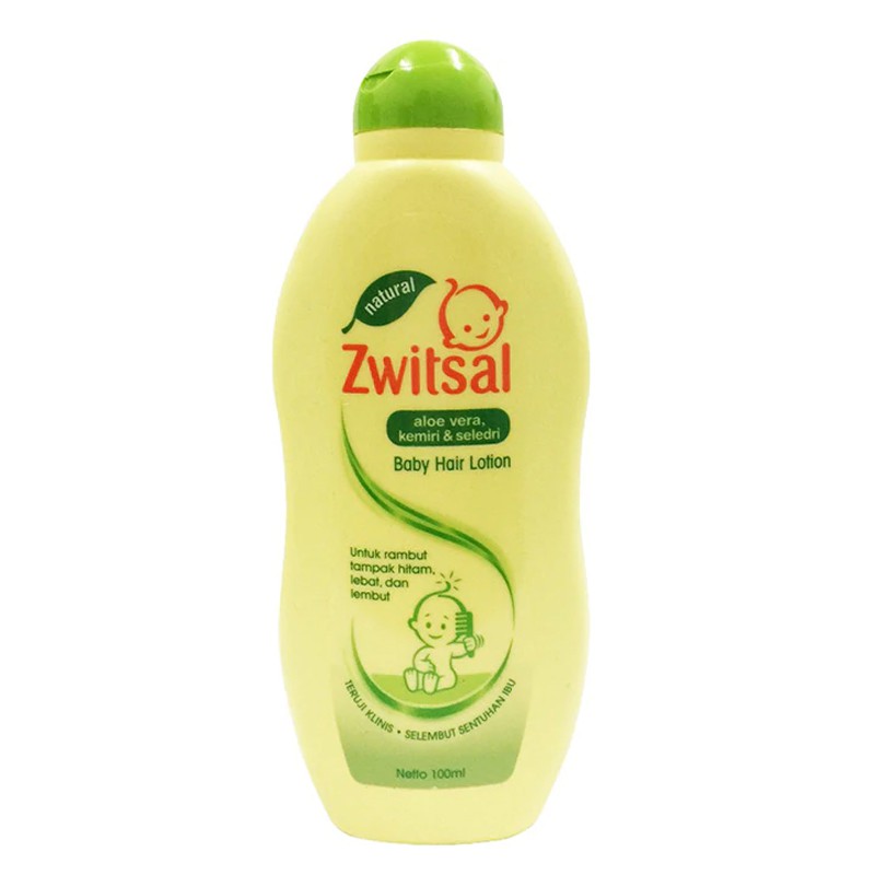 Zwitsal Natural Baby Hair Lotion Kemiri &amp; Seledri 100ml Lotion Bayi