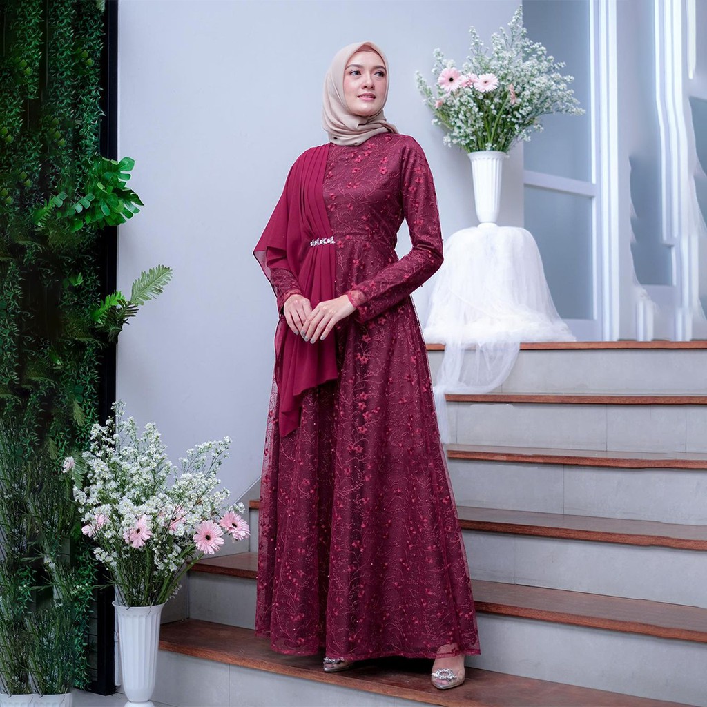 Dress Brokat Untuk - Model Dress Duyung Hijab Off 70 Www ...