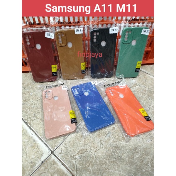 Softcase Samsung A11 M11 Silikon Casing Selicon Case Macaron Pro Camera