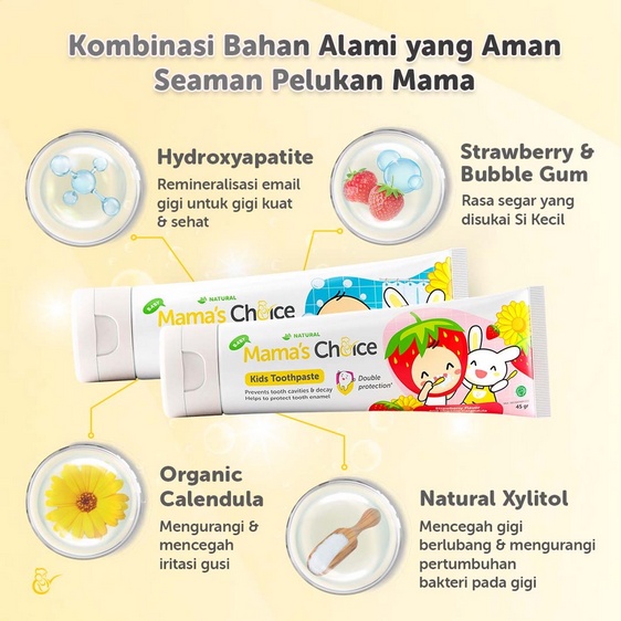 Pasta Gigi Bayi dan Anak - Baby &amp; Kids Toothpaste Mama's Choice