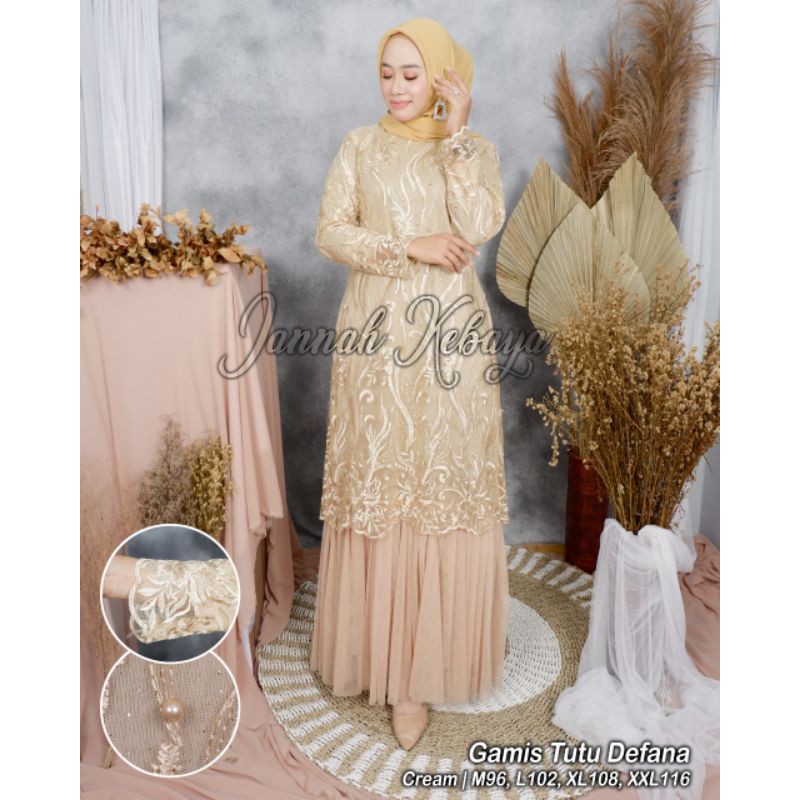 kebaya gamis tutu jannah
