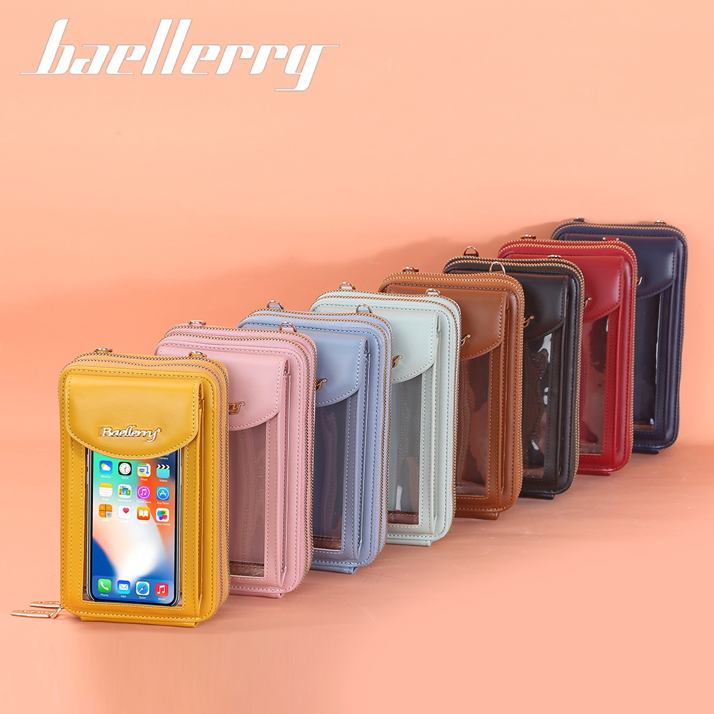 Serenity DOMPET HP LAYAR SENTUH ORI BAELLERRY Tas Selempang Wanita Impor Tas Bahu Remaja Perempuan N5016 423