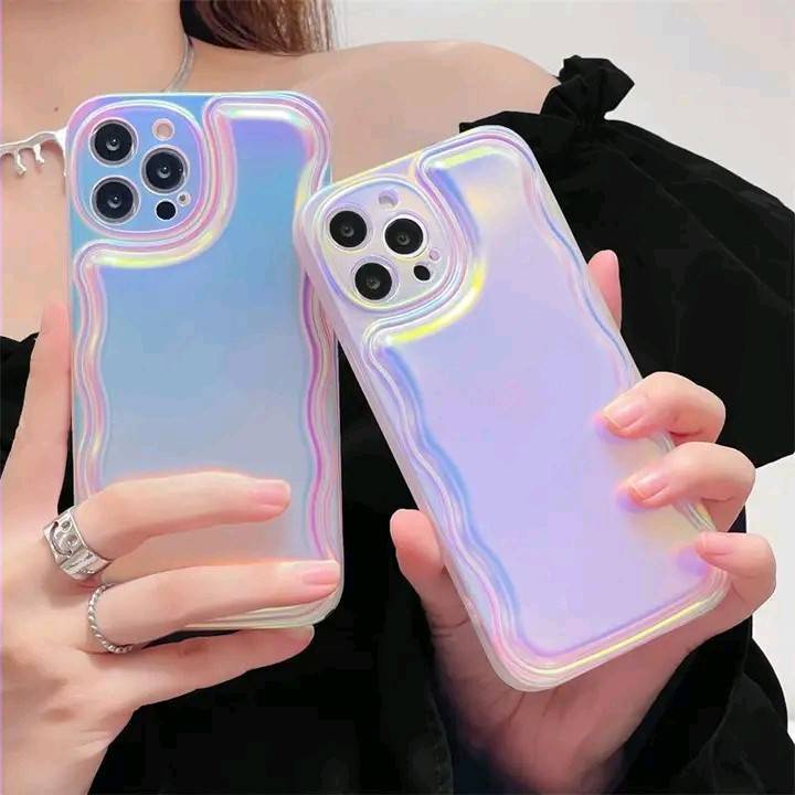 Soft Case Hp Wanita Motif Laser Untuk Iphone 13promax / 11 / 12 / xr / xs