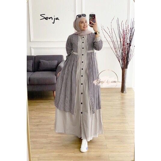 gamis one set outer / dress muslimah / maxi set outer / gamis set terbaru2022 baju lebaran / gamis set katun / outer set gamis / setelan gamis outer cardi / gamis set cardigan panjang / gamis lebaran terbaru / dress muslimah kekinian / maxi set cardigan