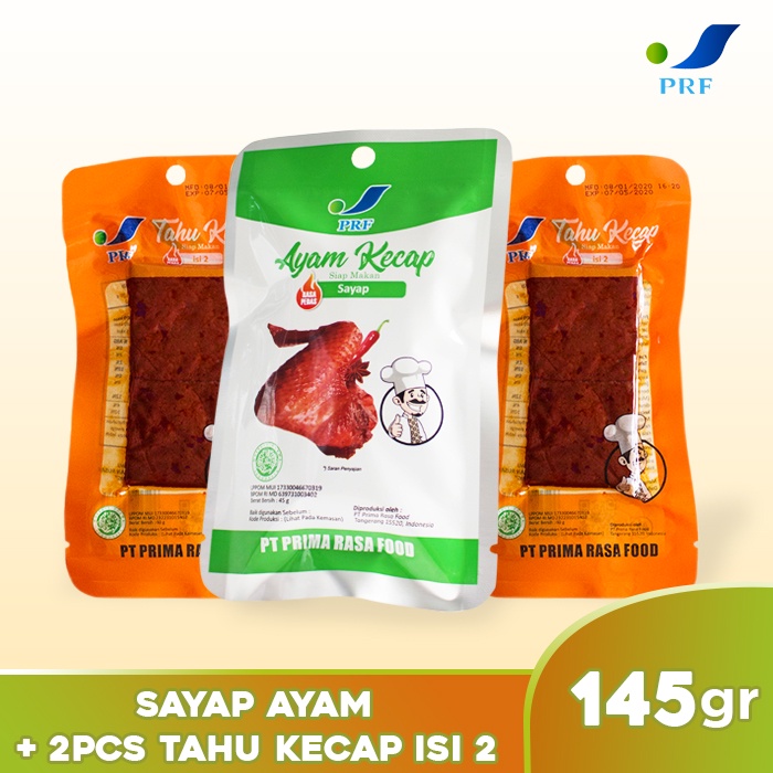

Sayap Ayam + 2pcs Tahu Kecap Isi 2 Siap Makan - Makanan Instan - Makanan Siap Saji - PRF