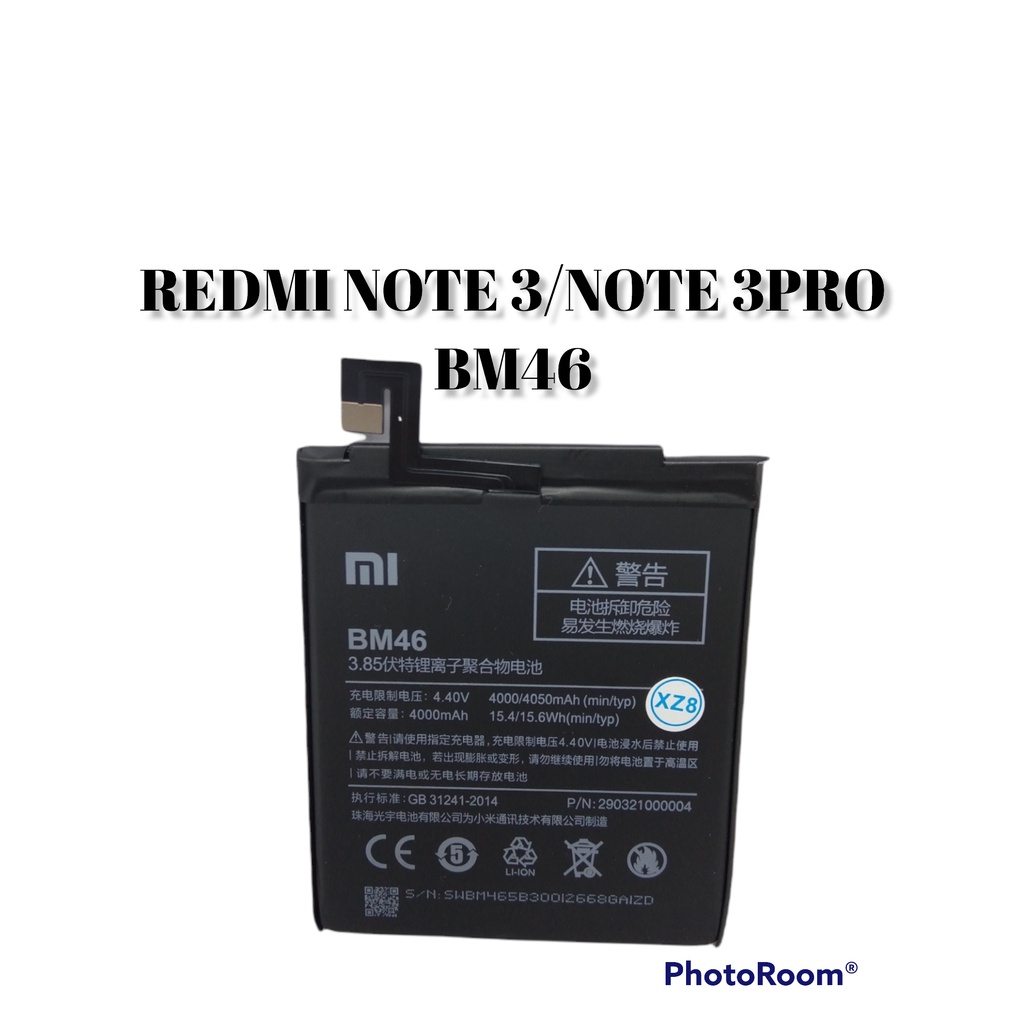BATERAI XIAOMI REDMI NOTE 3 / REDMI NOTE 3PRO BM46 - BATRE BM 46
