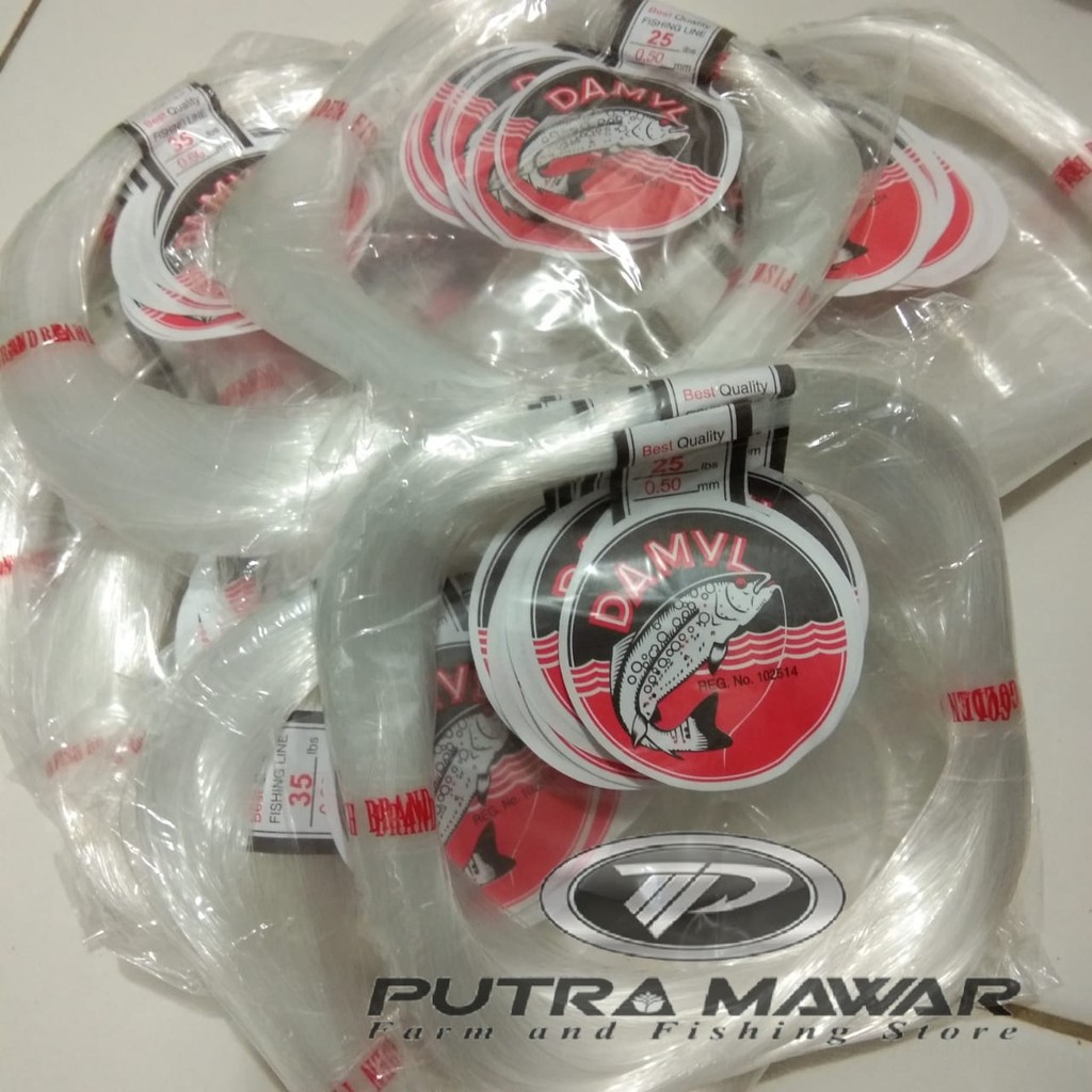 SENAR PANCING DAMYL PUTIH -Senar Damyl Putih- (1pack ±300m @10ikat)