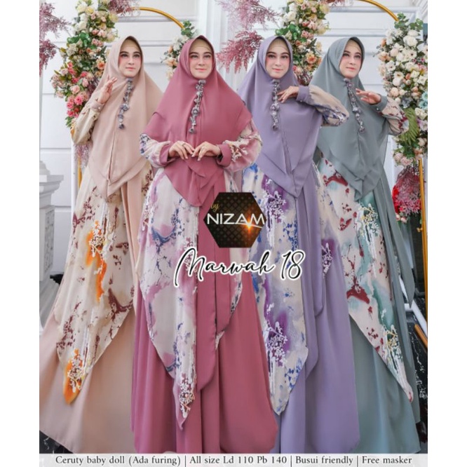 marwah #18 by nizam - gamis syar i