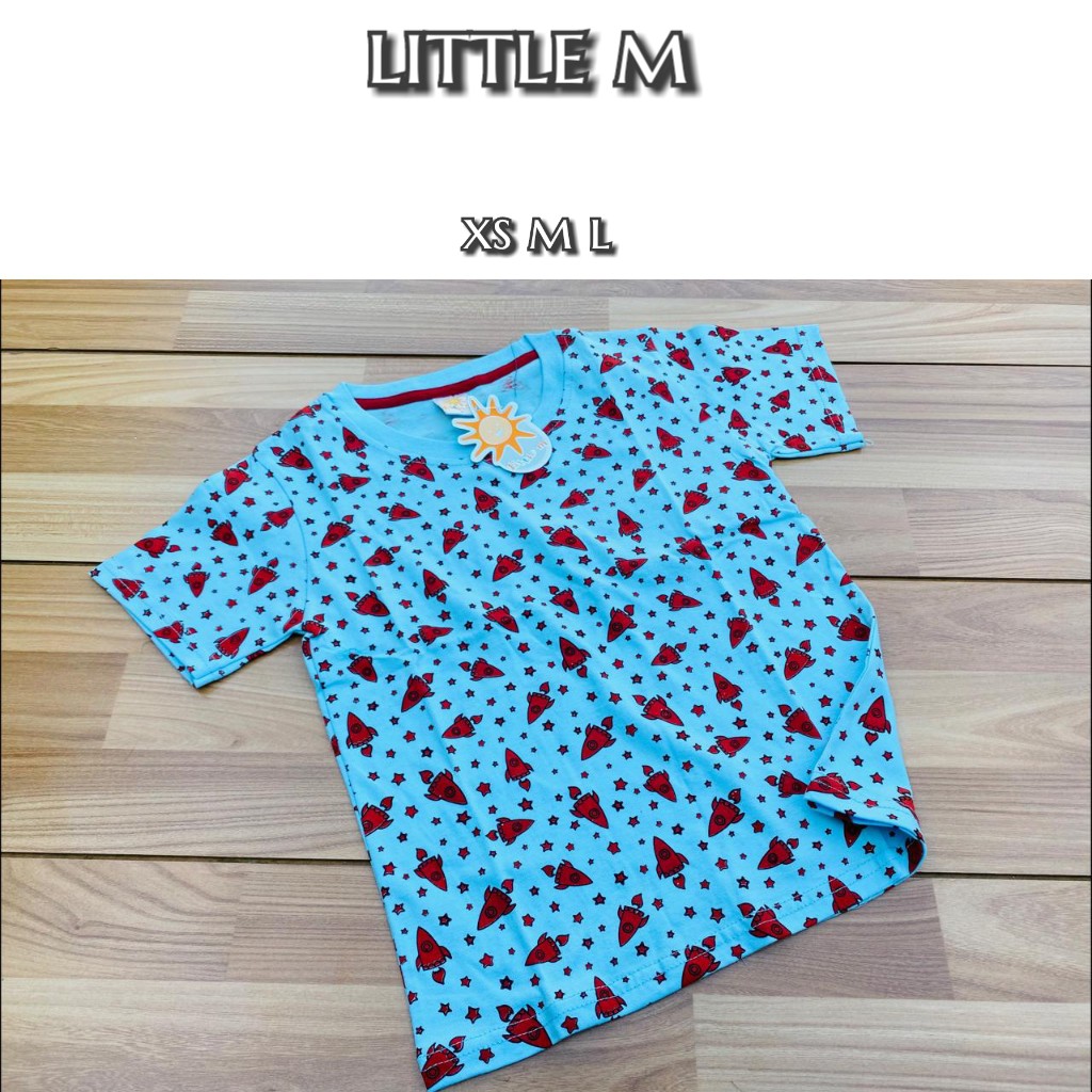 kaos little m biru11