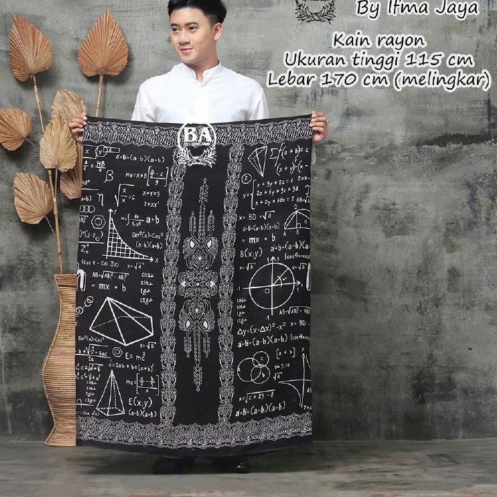 Hot - KAIN SARUNG MOTIF MATH MATIMATIKA MACH REMAJA WANITA SARUNG BATIK SANTRI PUTRI UNTUK SERAGAM P