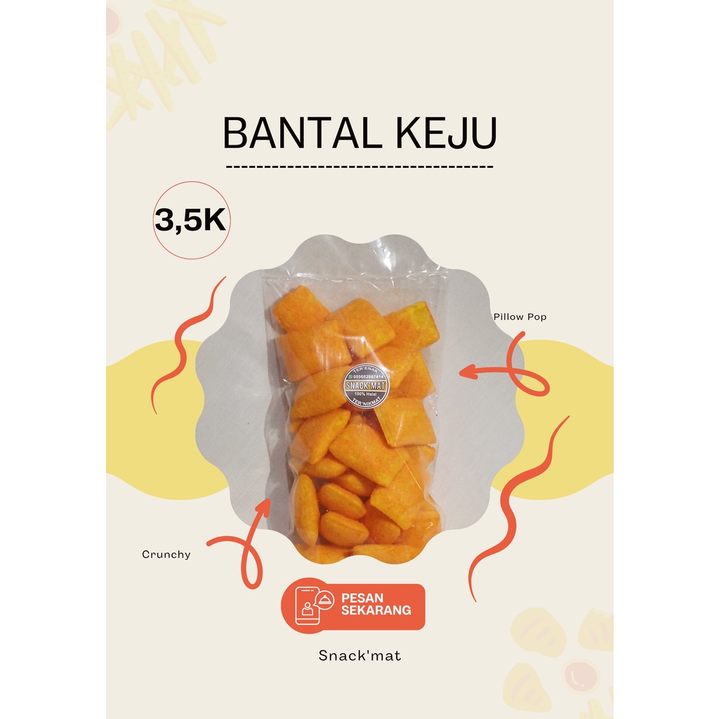 

Snack'Mat - Snack Bantal keju