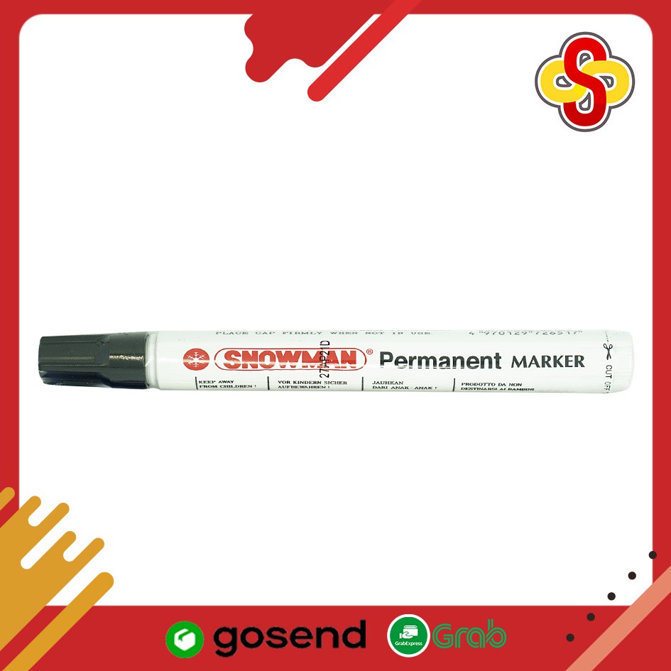 Spidol Permanent Marker Snowman G-12