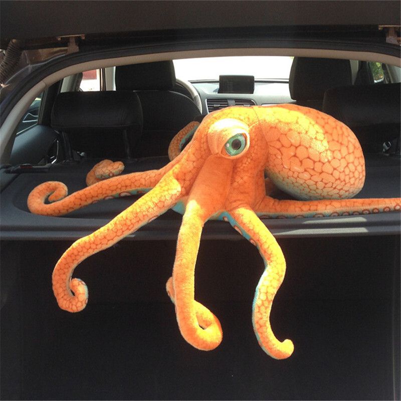 80cm Simulation Octopus Stuffed Animal Toy Large Pillow Plush Doll Car Home Decororation