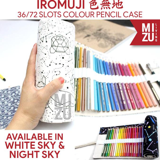 

Promo Awal tahun MIZU IROMUJI 36/72 Colour Pencil Case Tas Tempat Pensil Warna Gulung - 36 SLOTS,