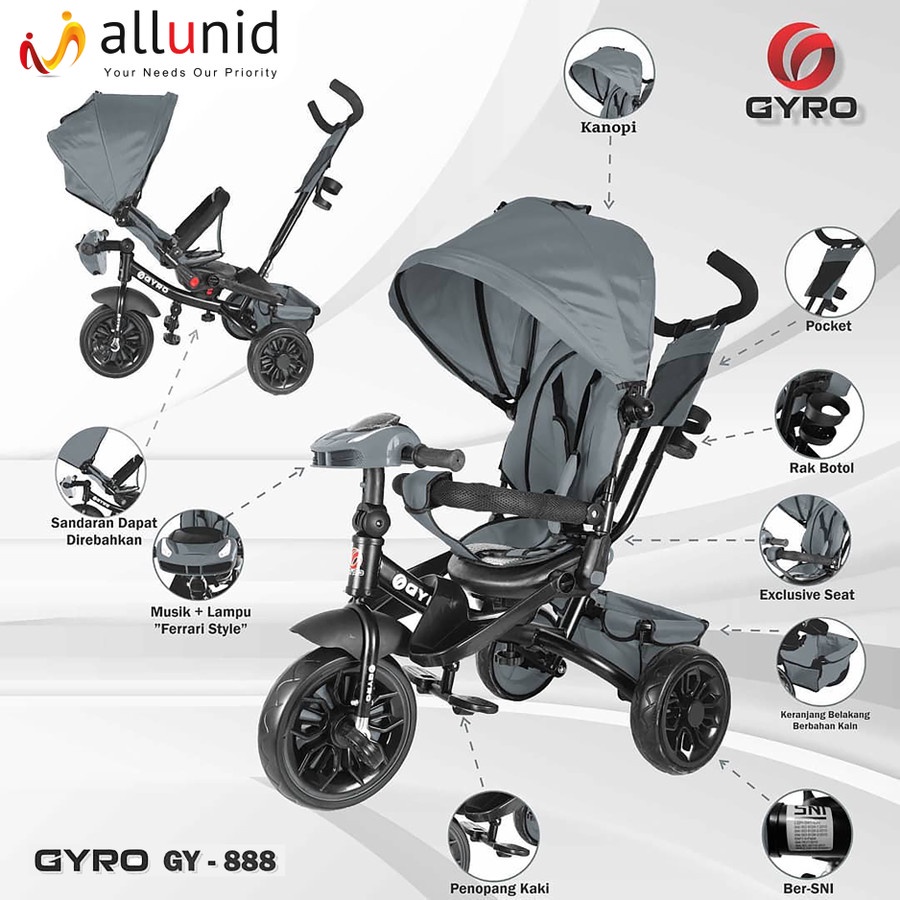 Sepeda Stroler Anak GYRO 888