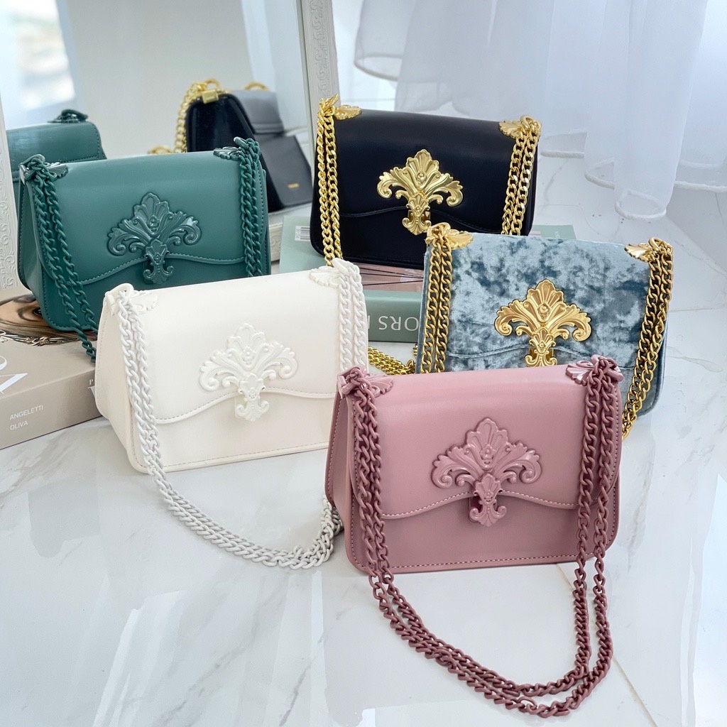 Jual CK Meriah Chain Strap Crossbody Bag Shopee Indonesia