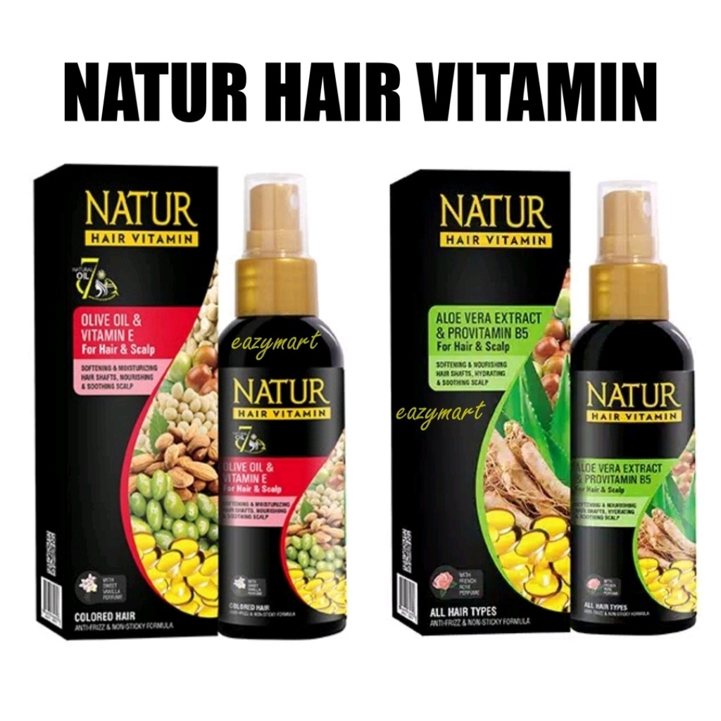 CUCI GUDANG !! Natur Hair Vitamin 80ml Alovera Olive Oil