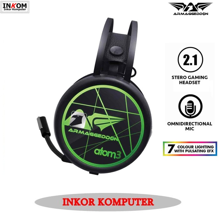 Headshet Handsfree Gaming Armaggeddon Atom3