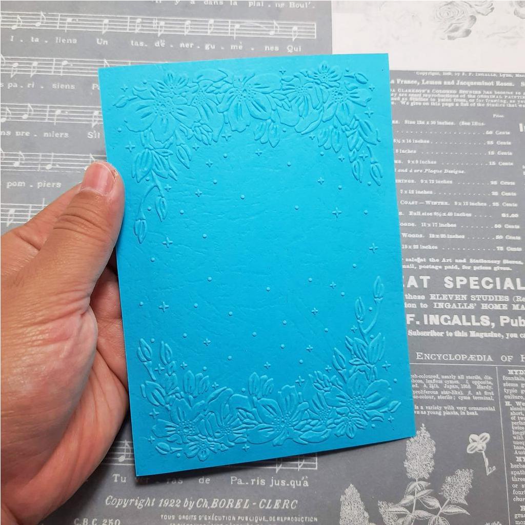 

Emboss Paper - BOUQUET BORDER (Embossing Paper Folder)