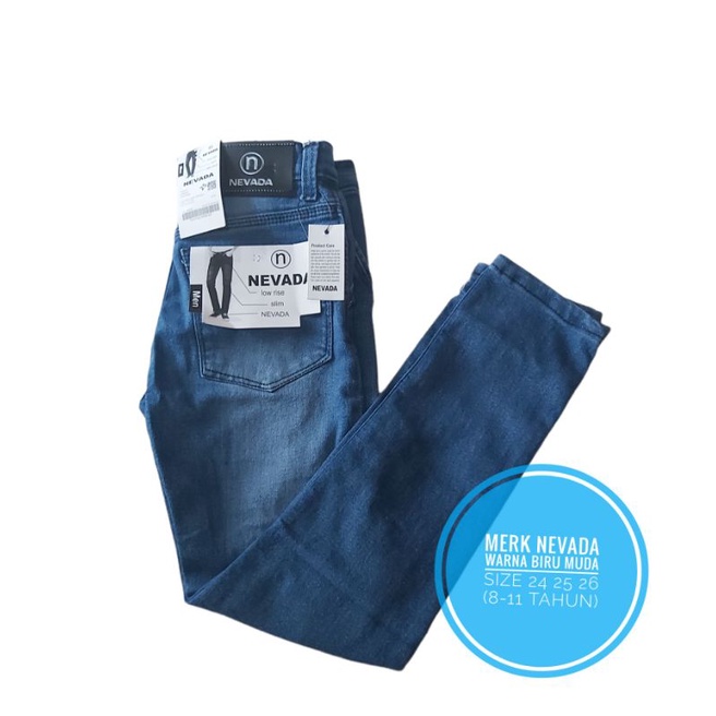 celana anak Nevada/jeans panjang anak laki laki/celana panjang anak size 24 - 26
